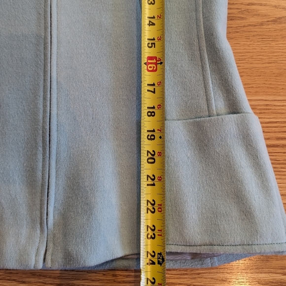 Vintage Women’s Light Blue Wool/Angora Coat Carlisle Size 8 Zip Front - Picture 13 of 16